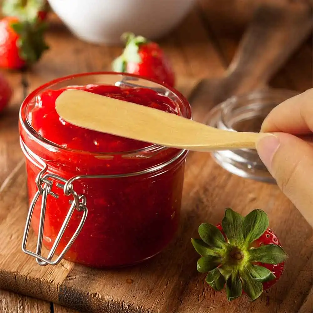 Деревянный шпатель 14 5*2 1 см нож для нарезки масла варенья торта салата сыра ножи