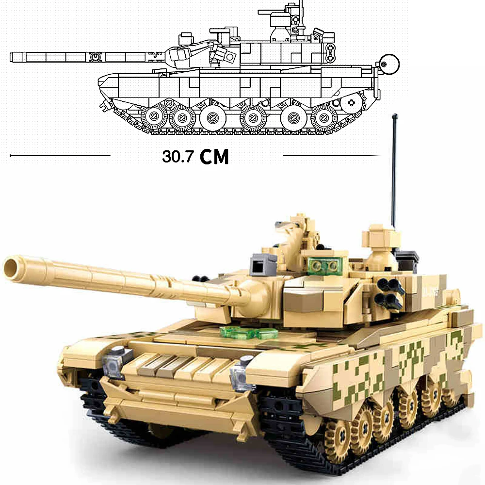 Китай 99A 6B танк 2 в 1 боевой бронированный мир модель строительные блоки наборы moder