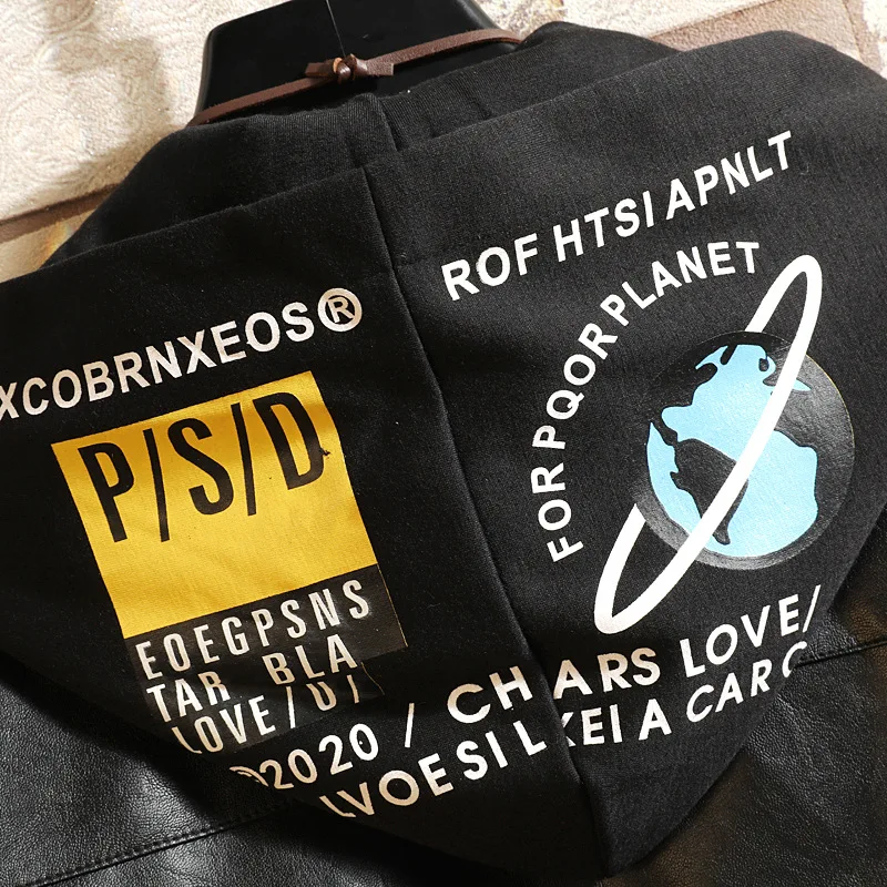 2019 Осенняя Свободная куртка из искусственной кожи с капюшоном ветром модная