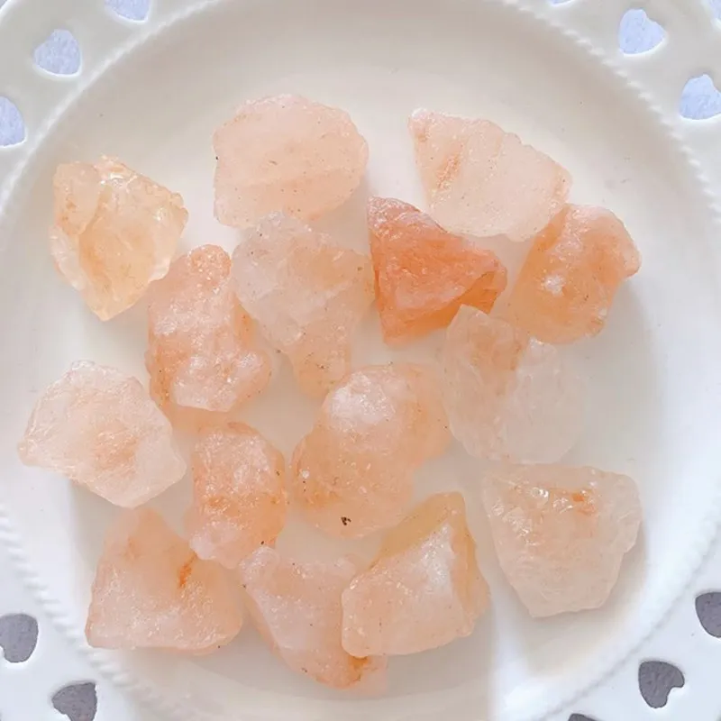 Апельсиновая соль необработанный хрустальный камень драгоценные камни