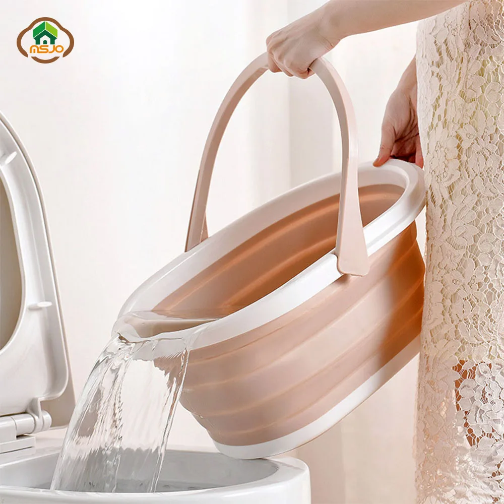 MSJO портативное складное ведро для туризма наружное мытья автомобиля и ванной