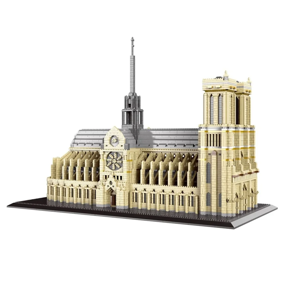 7380 шт. PZX мини-конструкторов в мире архитектура &quotNotre Dame De Paris Алмазные Кирпичи