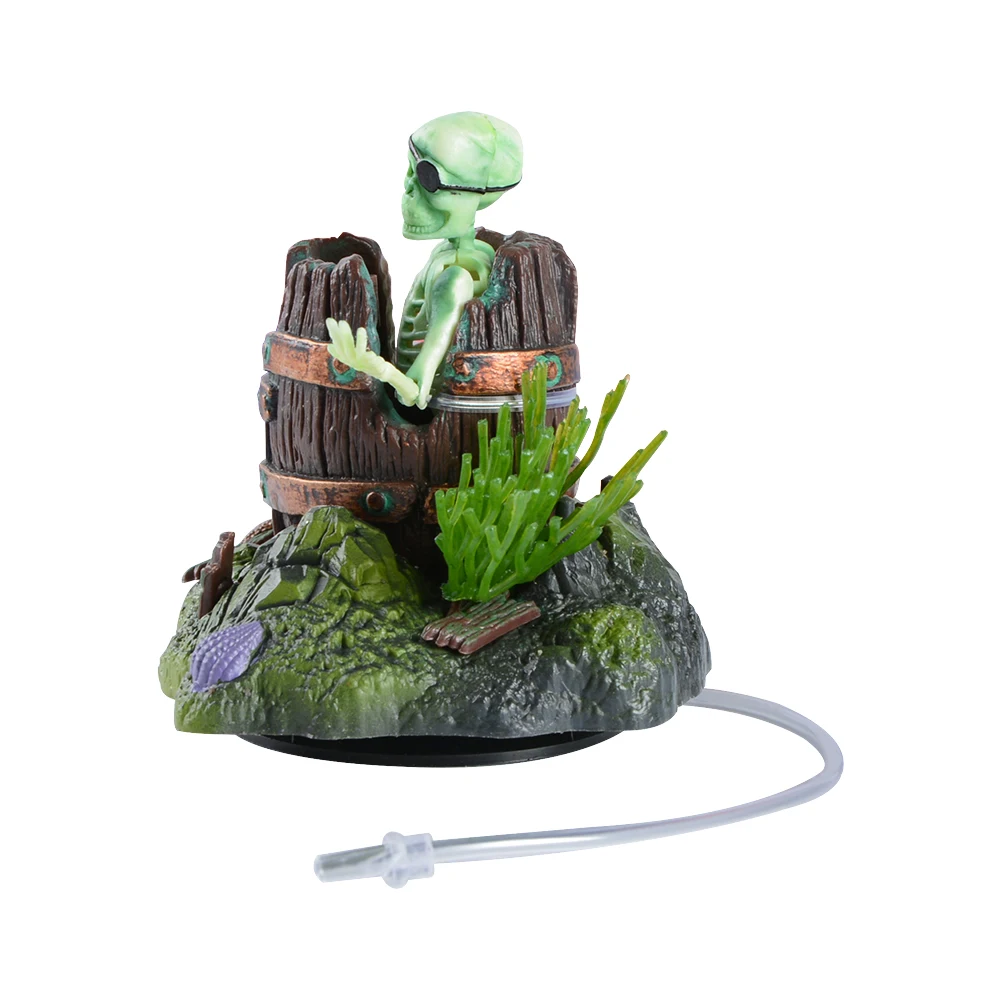 Saim 1 шт. новые аквариумные аксессуары для аквариума пиратский Скелет деревянная