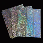 Голографические рукава для карт двусторонние защитные бумажники для торговых карт с 9 карманами лист: 20 страниц