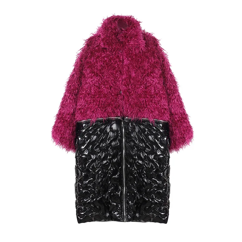 Для женщин Хай-стрит два способы ношения длинное пальто размера плюс свободная