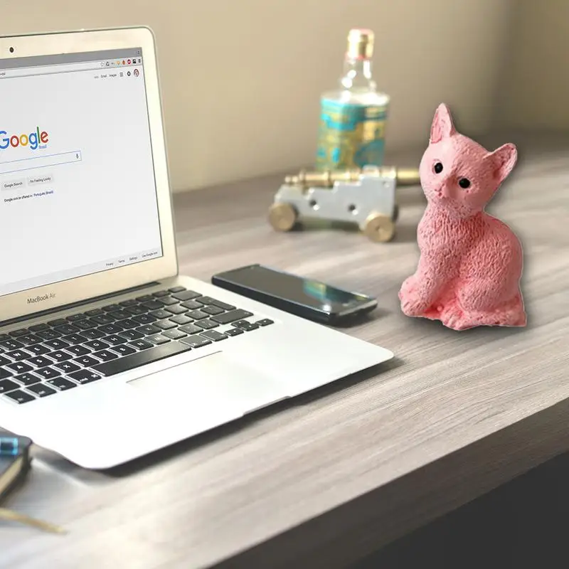Силиконовая 3D форма формы для мыла маленькая Свеча кошка искусственные