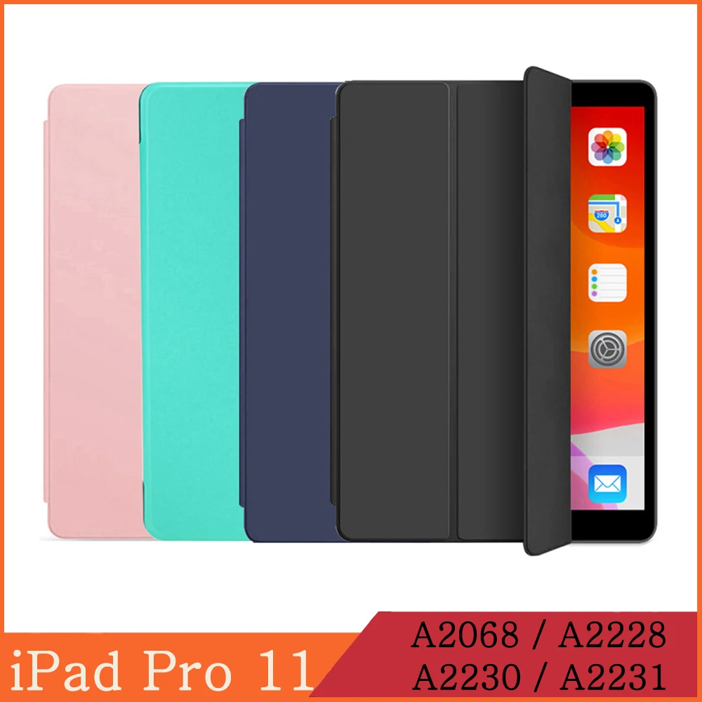 

Funda Apple iPad Pro 11 2020 A2068 A2228 A2230 A2231 Magnetic Stand Tablet Case Leather Auto Wake/Sleep Flip Smart Cover