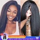 Парик без клея, прямой парик 5 Х5, парик с застежкой, предварительно выщипанные HD прозрачные кружевные парики, 250 плотные кружевные передние парики из человеческих волос для женщин