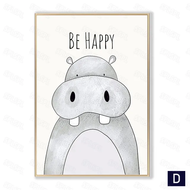 

Diy Diamond Painting Cute Cartoon Little Animals Zebra Little Hedgehog Lion Hippo Monkeys Children Bedroom Decoration Painting
