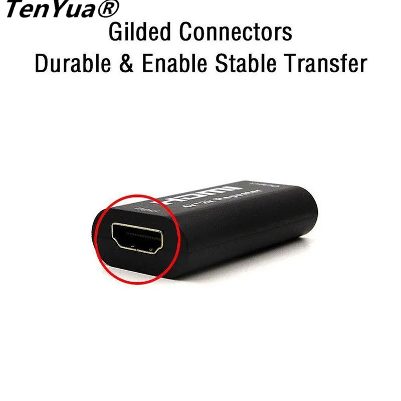 Мини 1080P 4K* 2K HDMI удлинитель повторитель 3D HDMI адаптер Усилитель сигнала Усилитель 4,95 Гбит/с по сигналу HDTV AH131+ HDMI удлинитель