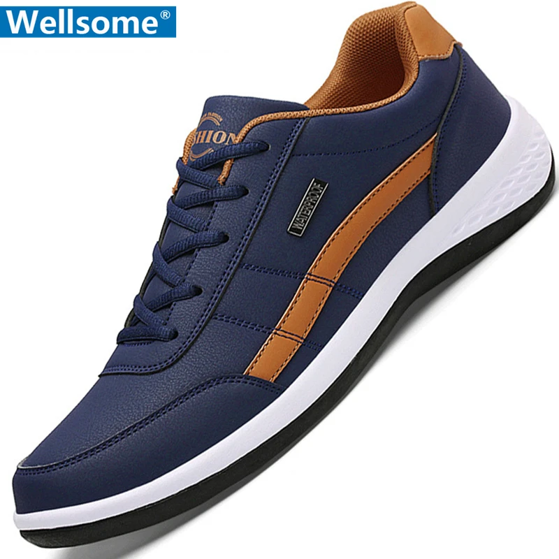Luxury Brand Leather Men Shoes Casual Sneakers New Leisure Comfort Outdoor Breathable Flats |