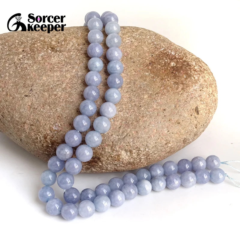 8 мм 10 круглый синий натуральный камень кристалл свободные бусины нить 15 &quotдля