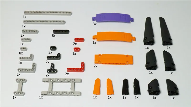 593 шт. технические детали Liftarm Beam Cross Axle Pin коннектор панели кубики MOC DIY Набор