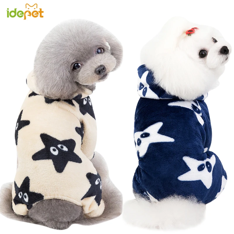 Теплая женская пижама для собак одежда кошек пальто маленьких куртка домашних