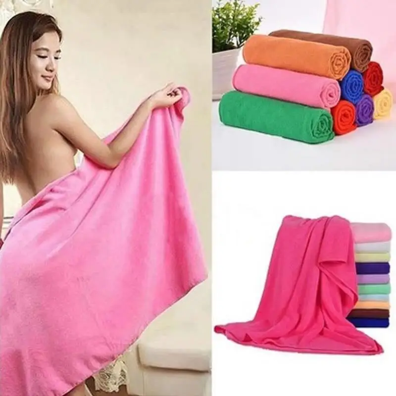

70x140 Microfiber Absorbent Drying Swim Bath Beach Bathroom Towel Washcloth
