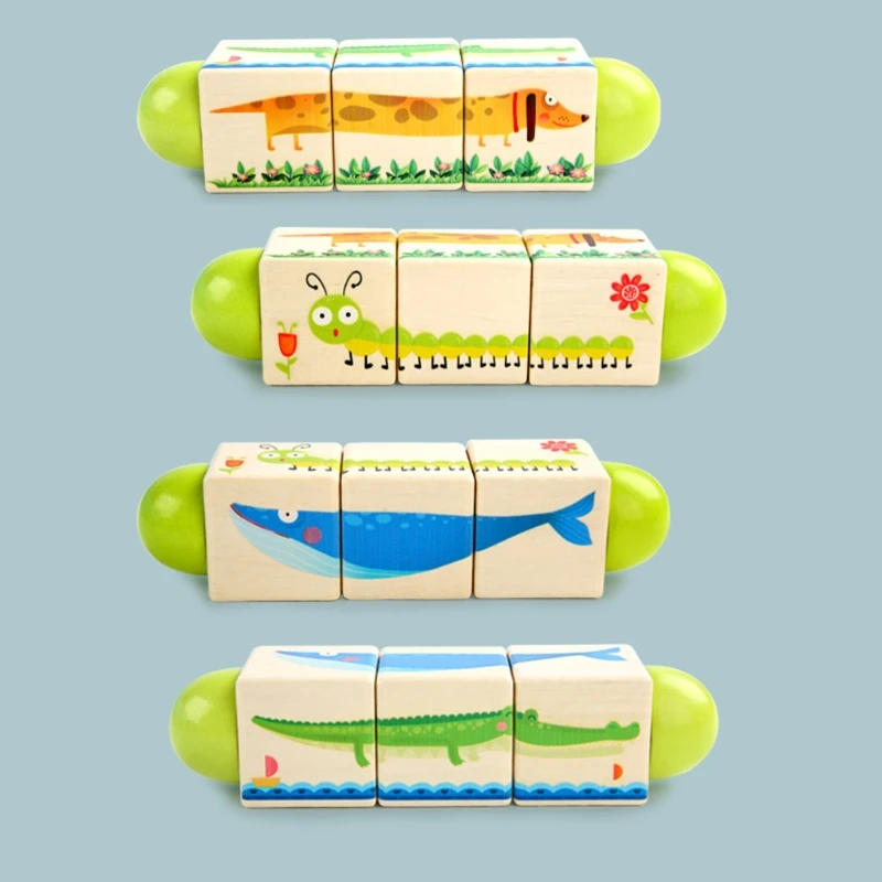 

H3CD 2021 Early Educational Wooden Puzzle Toys for Cognitive Learning