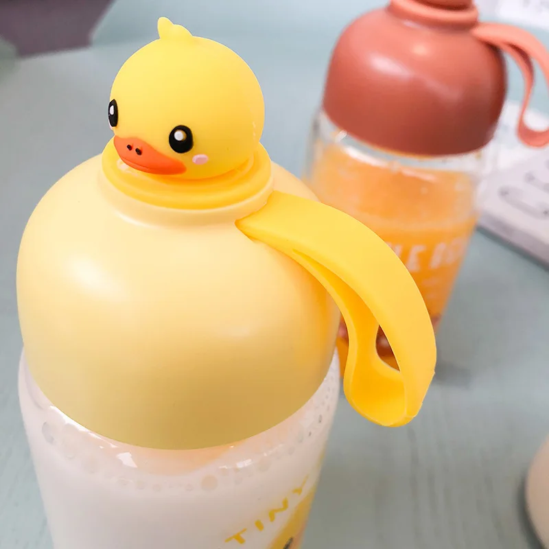 Новая стеклянная чашка с мультяшными животными креативная индивидуальная