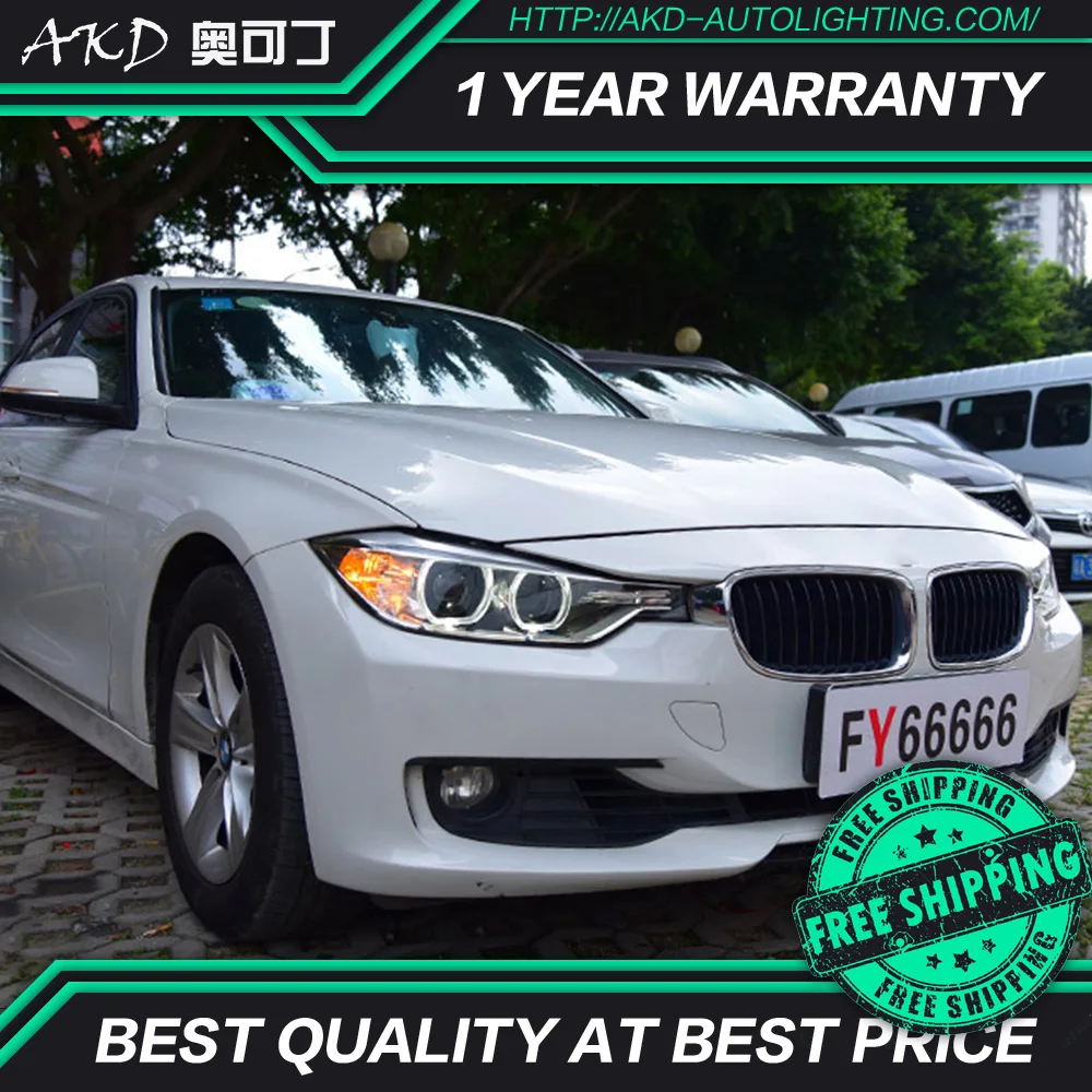 Автомобильные фары AKD для 3 серии F30 320i 320Li светодиодные DRL биксеноновые ходовые