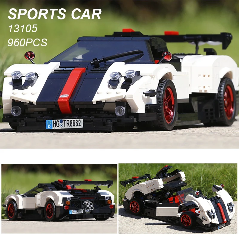 13105 Креативная идея серии Pagani Zonda Five Roadster совместимые со стандартными блоками Bulding