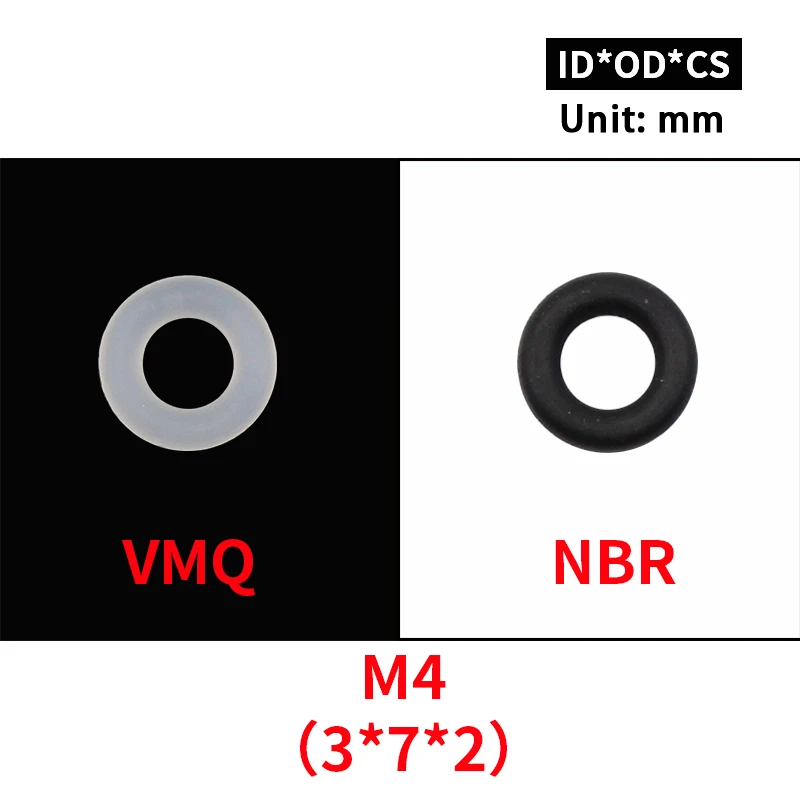 

Комплект уплотнительных колец из силикона и НБР 20 шт.