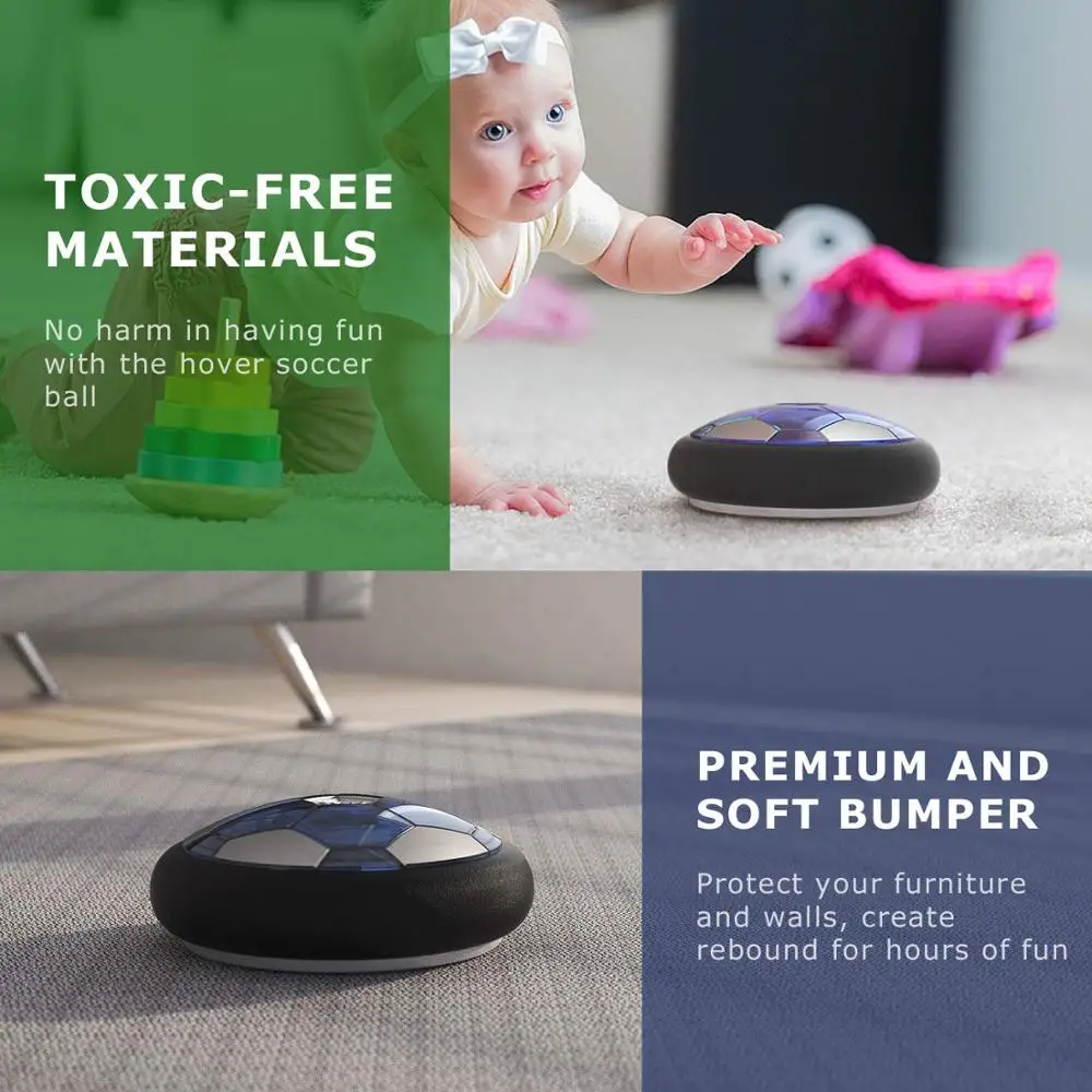 Перезаряжаемый воздушный футбольный СВЕТОДИОДНЫЙ шар плавающий мяч для