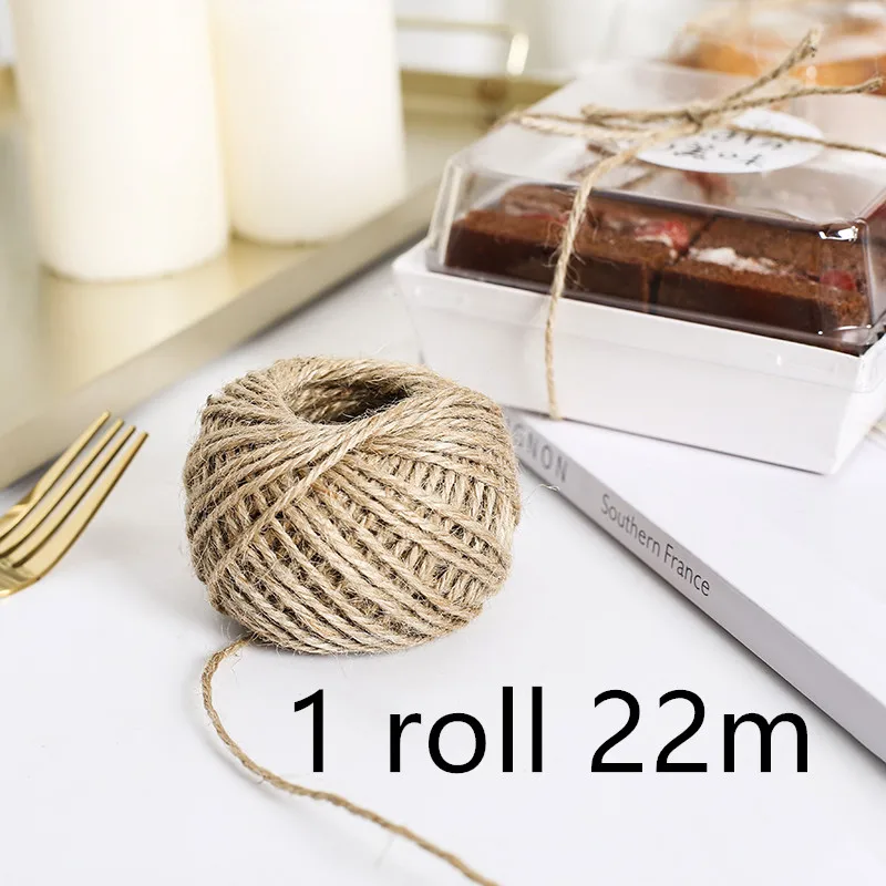 

Creative mousse cake pastry packaging oil paper 22m hemp rope birthday party favors baking dessert decoration cup with lid 280ml
