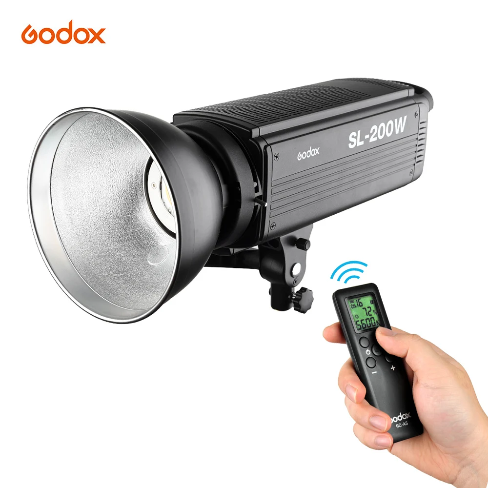 Фон для фотосъемки Godox SL200W 5600K 200W светодиодный видео светильник Беспроводной