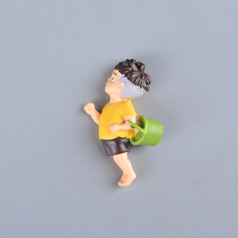 Koteta Cartoon Hayao Miyazaki Anime Resin Figures Mini Ponyo 3D Fridge Magnets for Kids Home Refrigerator Decor Children Gifts | Игрушки и