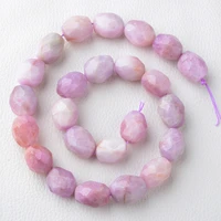 13x17mm natural genuine purple kunzite hand cut faceted nugget loose beads