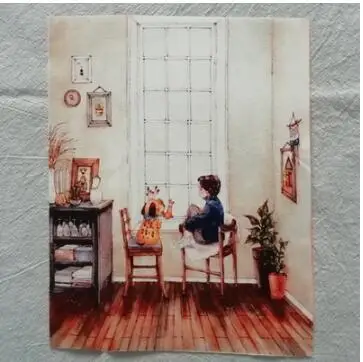 20x25 см Сделай Сам шитье Лоскутное шитье Декор салфетки/кошелек/сумки/подушка/Подушка/Рама картина девушка ручная окрашенная льняная ткань - Цвет: NO.19