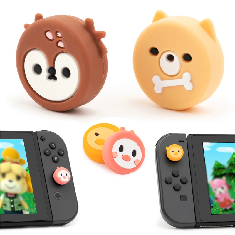 Крышка для джойстика Nintendo Switch Lite мягкая силиконовая 4 шт. | Электроника