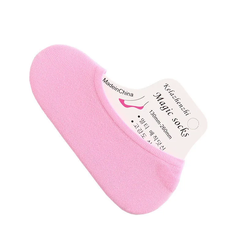 

5 Pairs Candy Color Socks Women Invisible Non-slip Deodorant Boat Socks Girls Breathable Parent-child Suit Socks Slipper