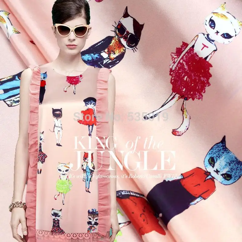 Новинка 2018 Модный женский супер поплин ткань 97% тутового шелка для шитья материал