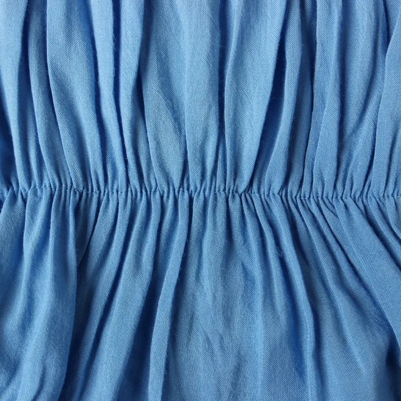 INS/Модная одежда для маленьких девочек джинсовый хлопковый комбинезон без