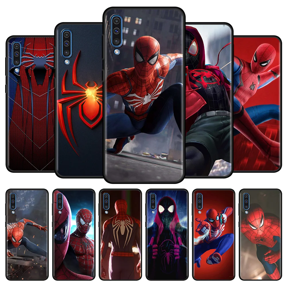 Phone Case For Samsung Galaxy A50 A70 A10 A30 A40 A20e A20 A20s A30s M31 M30s M51 M01 M31s M21 M22 M62 Capa Spider-Man