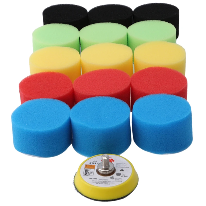 16 шт./компл. набор разноцветных полировальных губчатых накладок полировальная