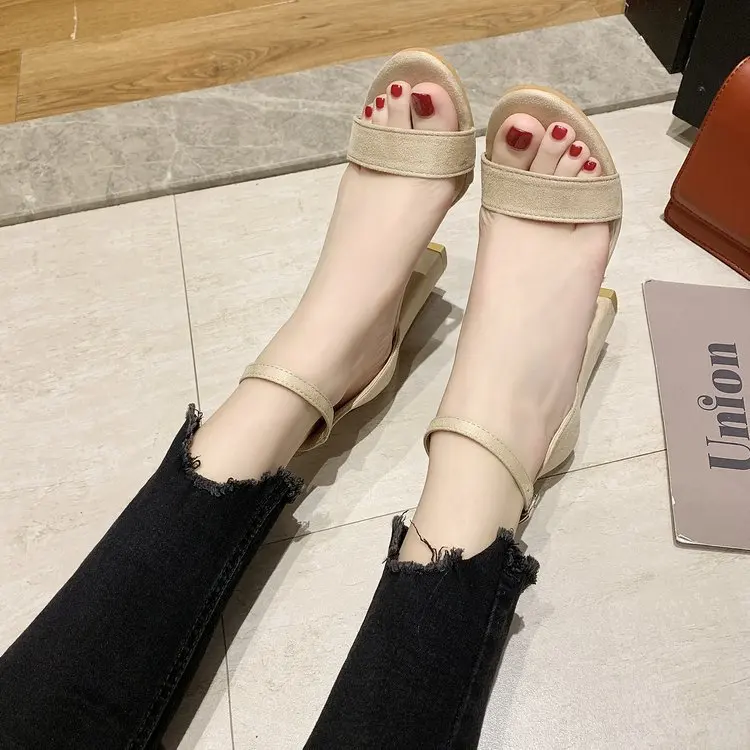 

Сандалии женские на очень высоком каблуке, Босоножки с открытым носком, обувь на толстом каблуке, хит продаж, весна-лето