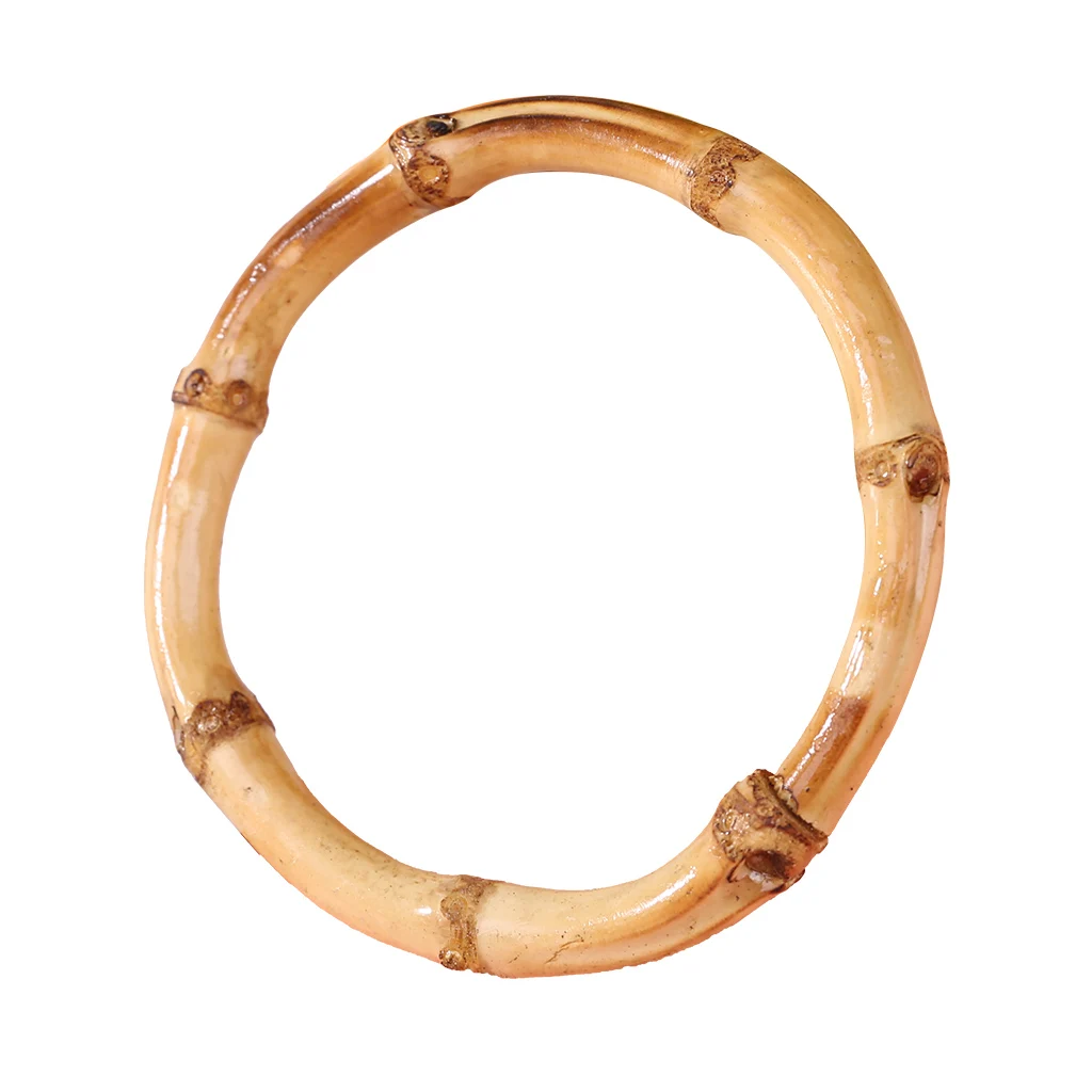 Фото 1 x Round Bamboo Bag Handle for Handcrafted Handbag DIY Accessories Багаж и сумки 1 x Round Bamboo Bag Handle for Handcrafted Handbag DIY Accessories Багаж и сумки