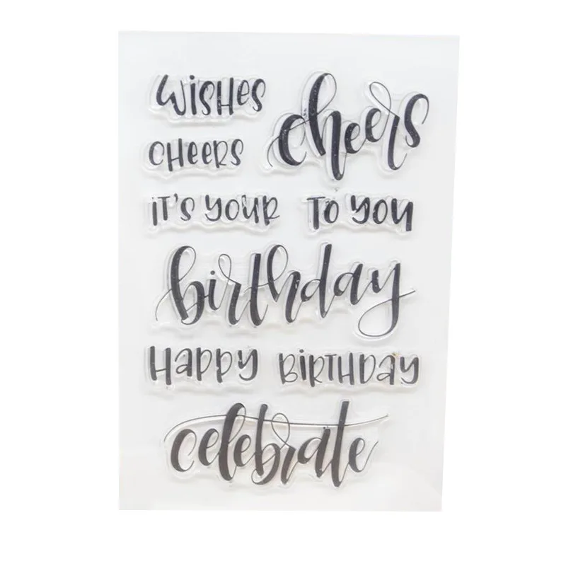 

Трафареты для декора 2021 "" с днем рождения ", штампы для скрапбукинга