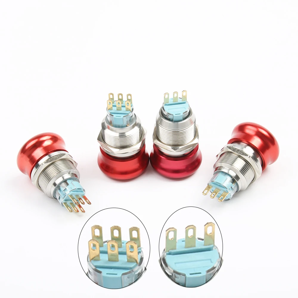 Водонепроницаемый металлический кнопочный переключатель из нержавеющей стали