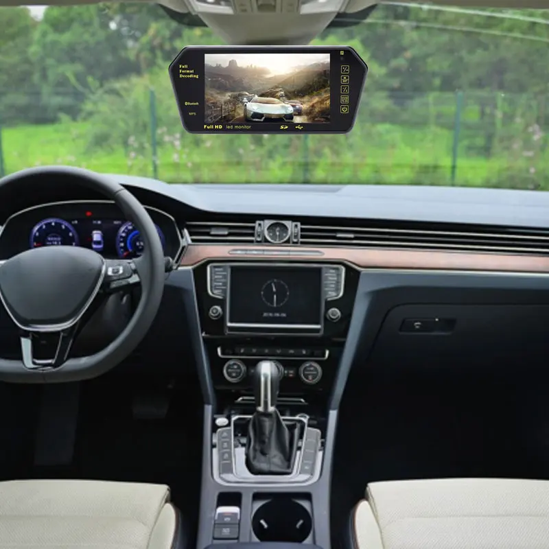 7-дюймовое Автомобильное зеркало заднего вида MP5 с Bluetooth автомобильный умный