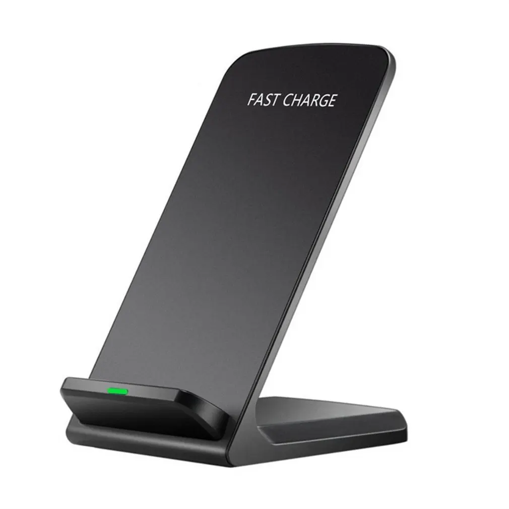 

10W Portable Vertical Double Coil Wireless Charger with LED Indicator Fast Charge for Qi Standard Smart Mobile Phone for xiaomi