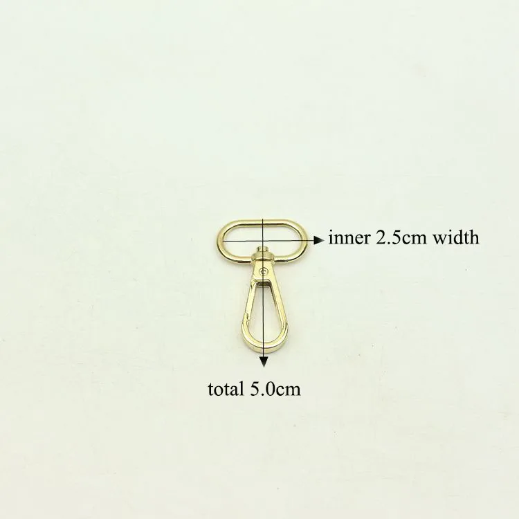 50pcs 25mm Metal Belt Clip Buckles Swivel Lobster Clasp Dog Collar Strap Buckle Carabiner Snap Hook DIY Backpack Bag Accessory