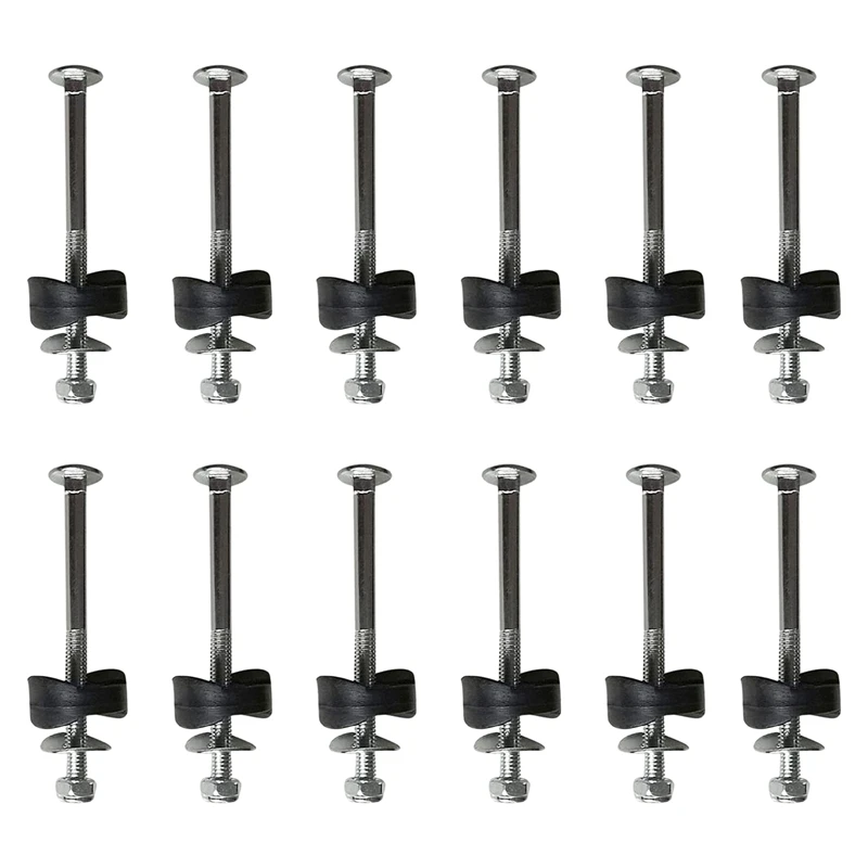 

Trampoline Screws Kits, 12Pcs Galvanized Steel Trampoline Screws Fixing Accessories for Trampoline Assembly Replacement