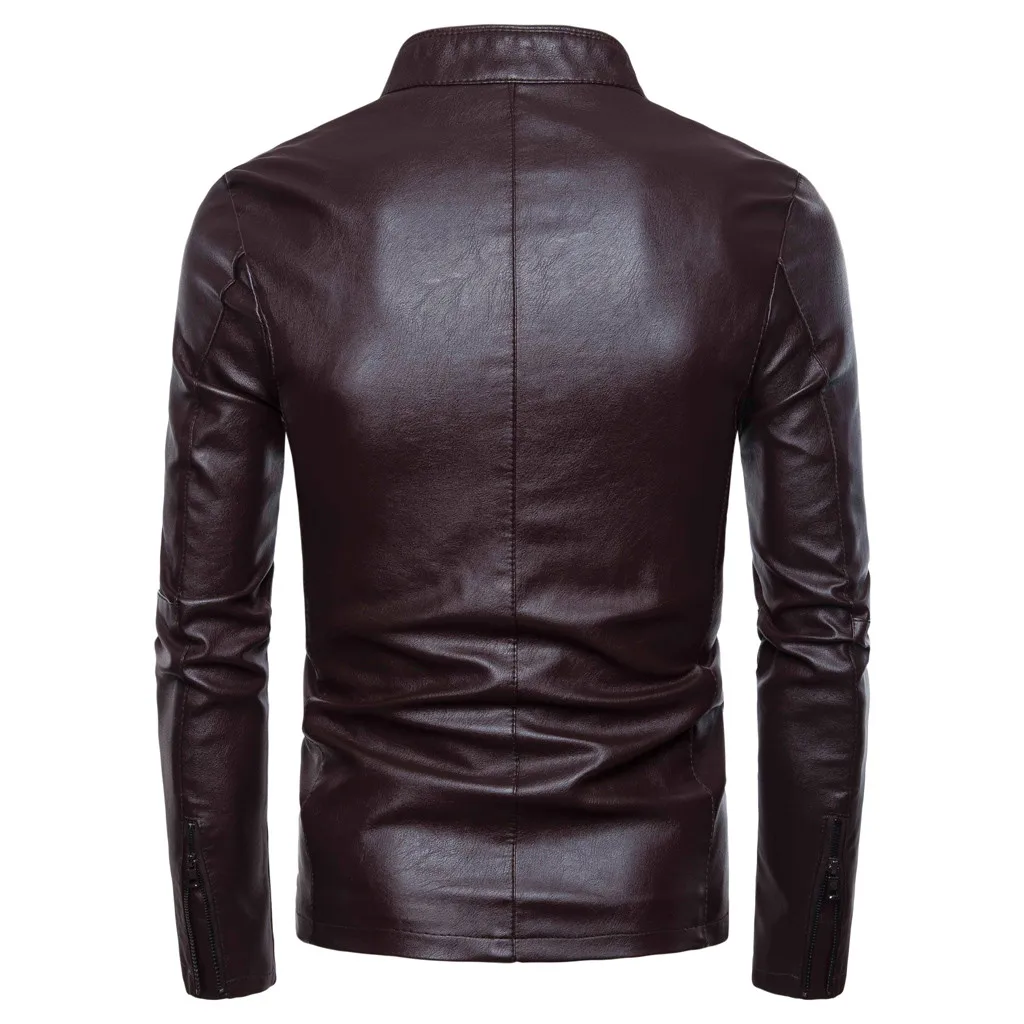 Мужская куртка с длинными рукавами Feitong однотонная в стиле ретро Осень-зима |