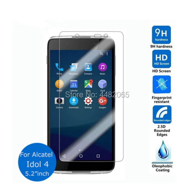 Закаленное стекло 9H 2.5D премиум класса для Alcatel idol4 защитная пленка One Touch Idol 4 6055K 6055P