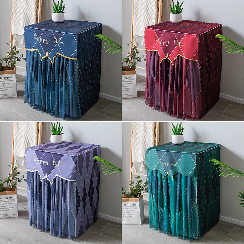 

Light lace Roller Washing Machine Open The Door Before 5 to 12 kg washing Machine Cover Dust Cover House Accessories