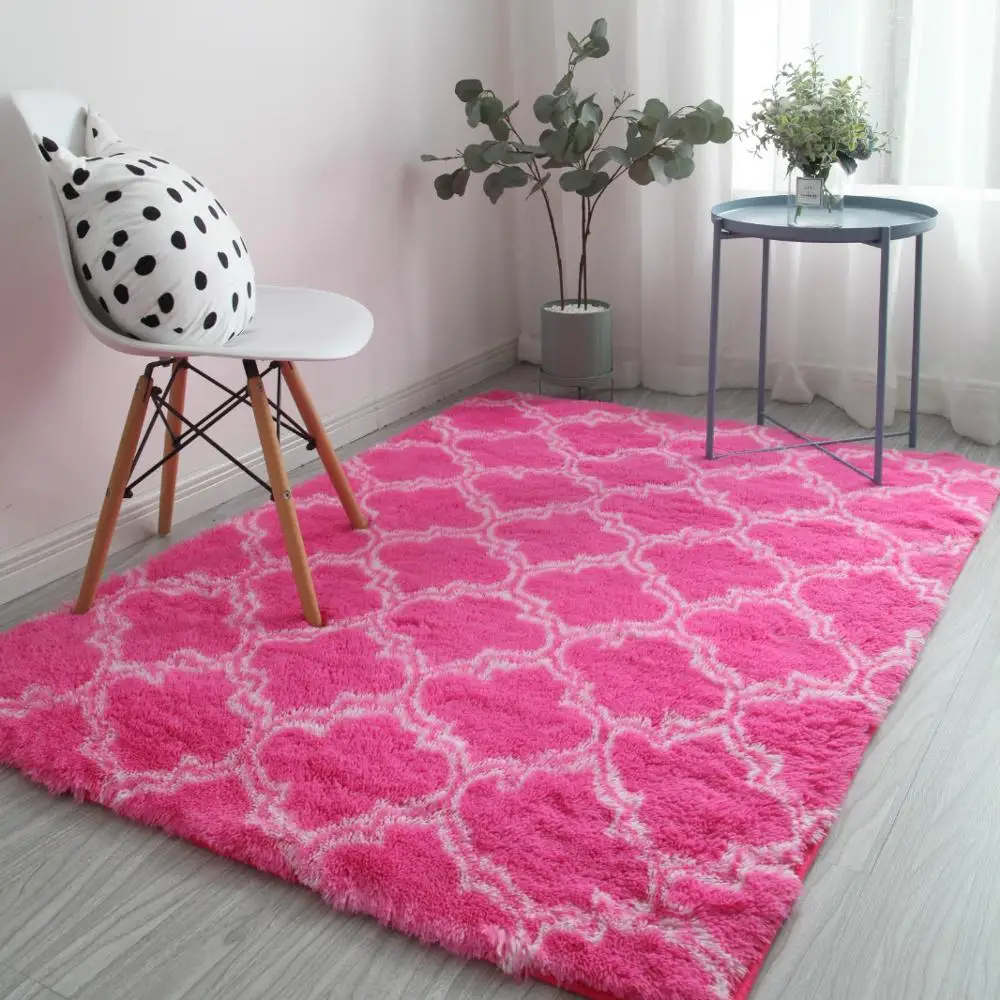 

Cute Multicolor Living Room Tie-dye Carpet Home Sofa Bedroom Bedside Floor Mat Carpet Bathroom Toilet Non-slip Absorbent Carpet