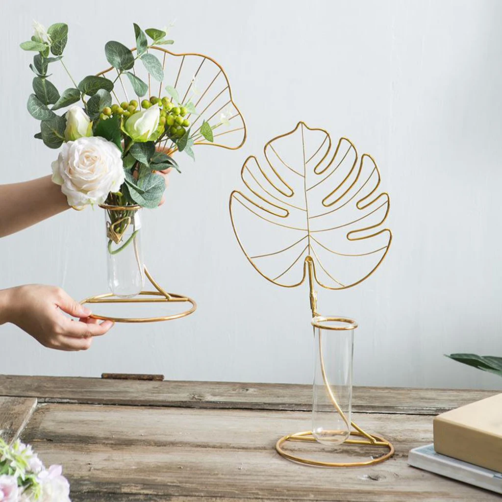 

Glass Flower Plant Hydroponic Vase Terrarium Container Home Decor Leaf Craft