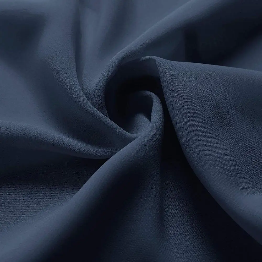 Dark Navy 1,5 м x 5 м прозрачная шифоновая пыльно-синяя ткань для платья широкая драпировка декорация для фона настольная дорожка однотонная ткань у двора занавеска - Цвет: Dark Navy